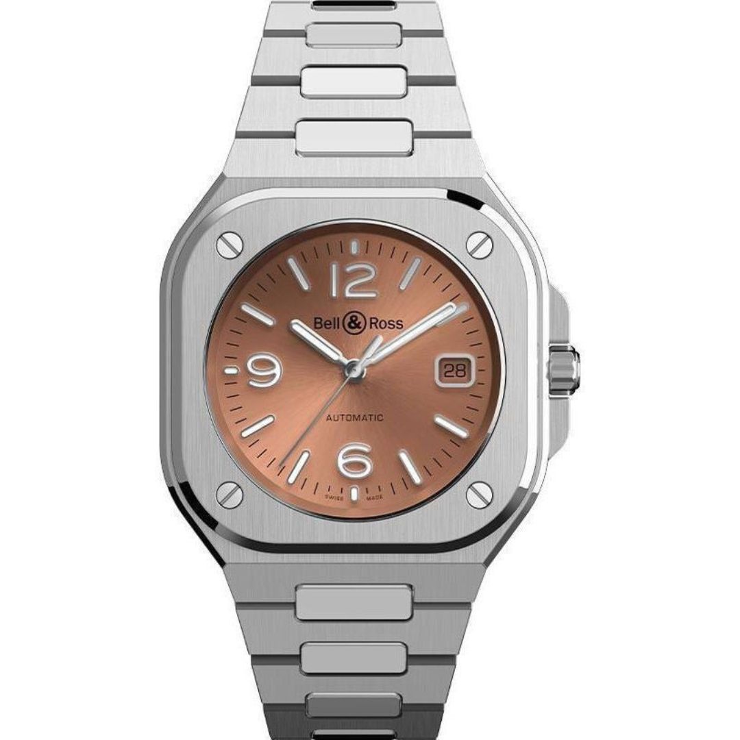 bell & ross br 05 copper brown 40mm br05a br st/sst
