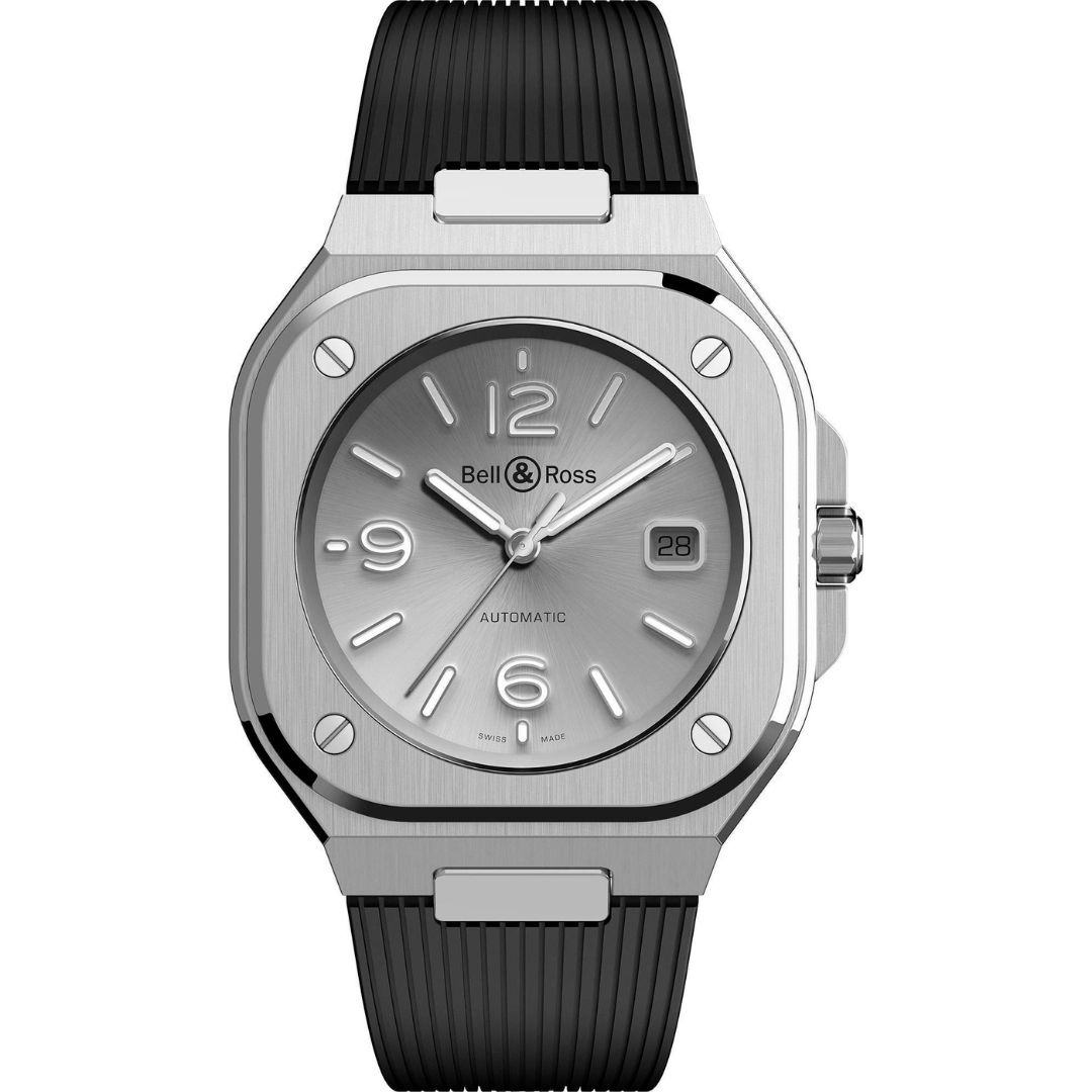 bell & ross br 05 grey steel 40mm br05a gr st/srb