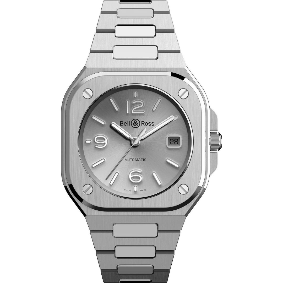 bell & ross br 05 grey steel 40mm br05a gr st/sst
