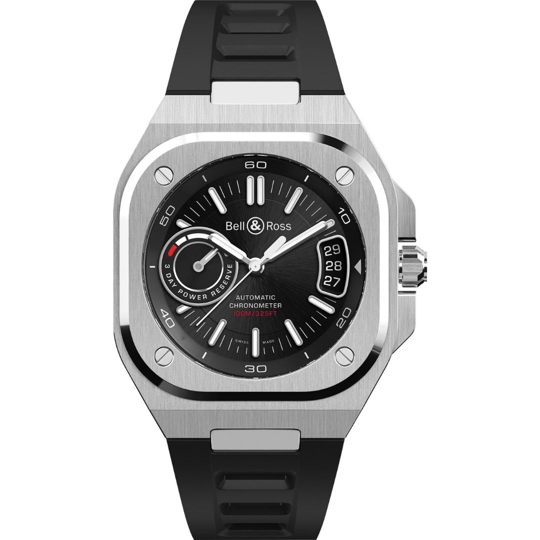 bell & ross br x5 black steel 41mm brx5r bl st/srb