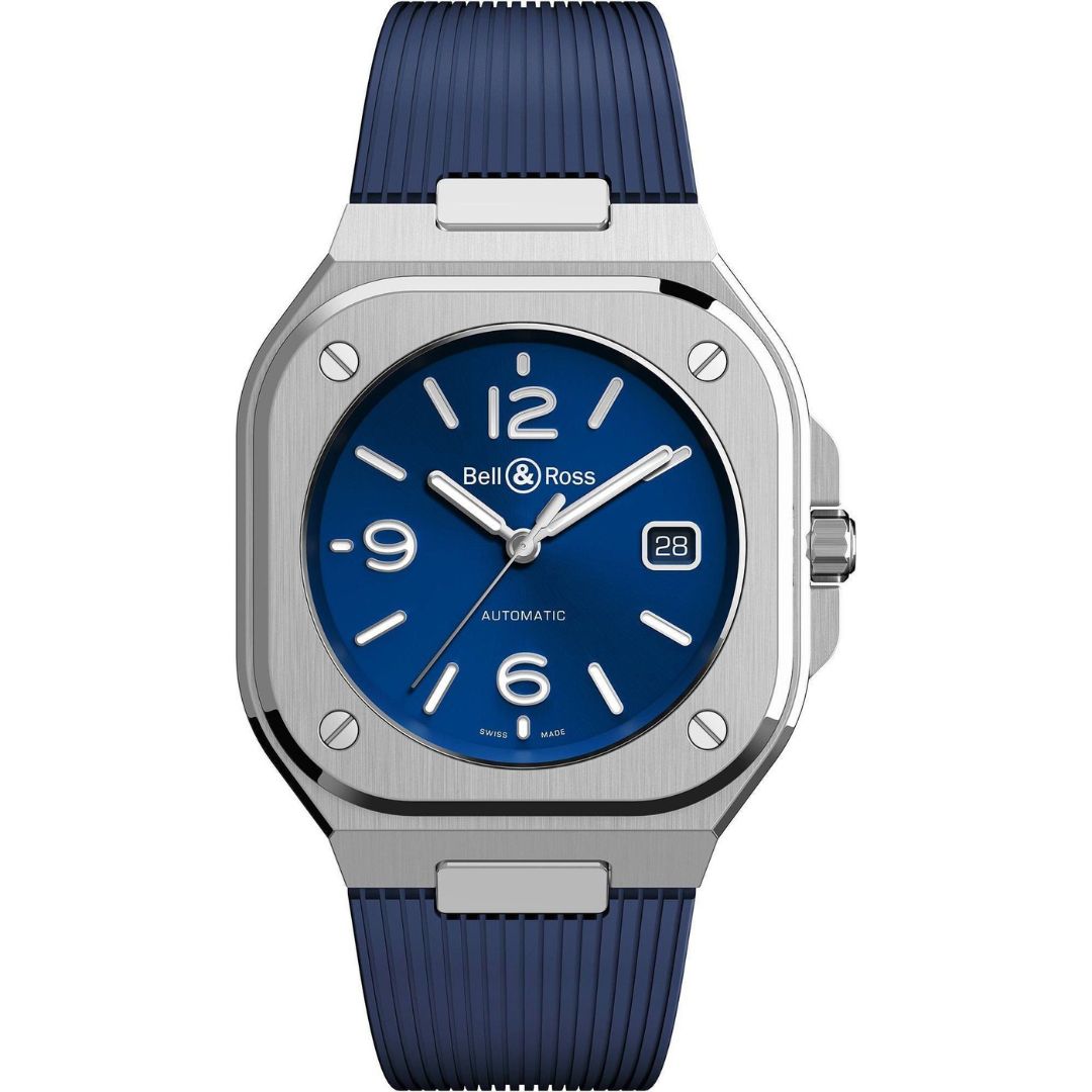 bell & ross br 05 blue steel 40mm br05a blu st/srb