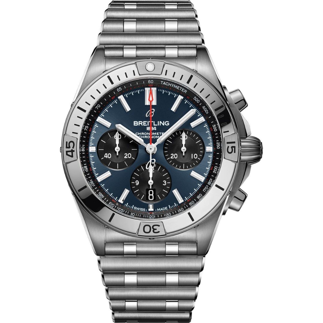 Breitling Chronomat B01 42mm AB0134101C1A1 Blue Dial on Bracelet