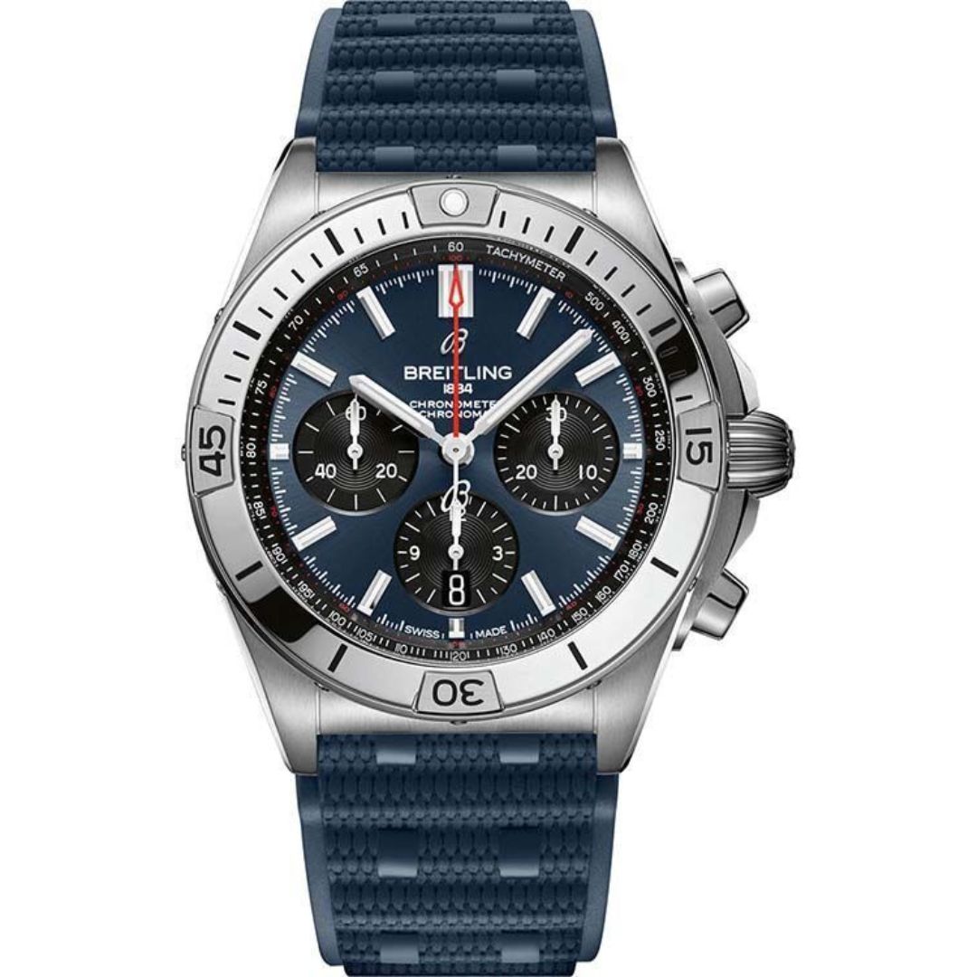 Breitling Chronomat B01 42mm AB0134101C1S1 Blue Dial on Strap