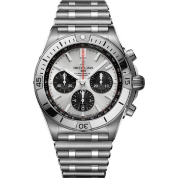 Breitling Chronomat B01 42mm AB0134101G1A1 Silver Dial on Bracelet