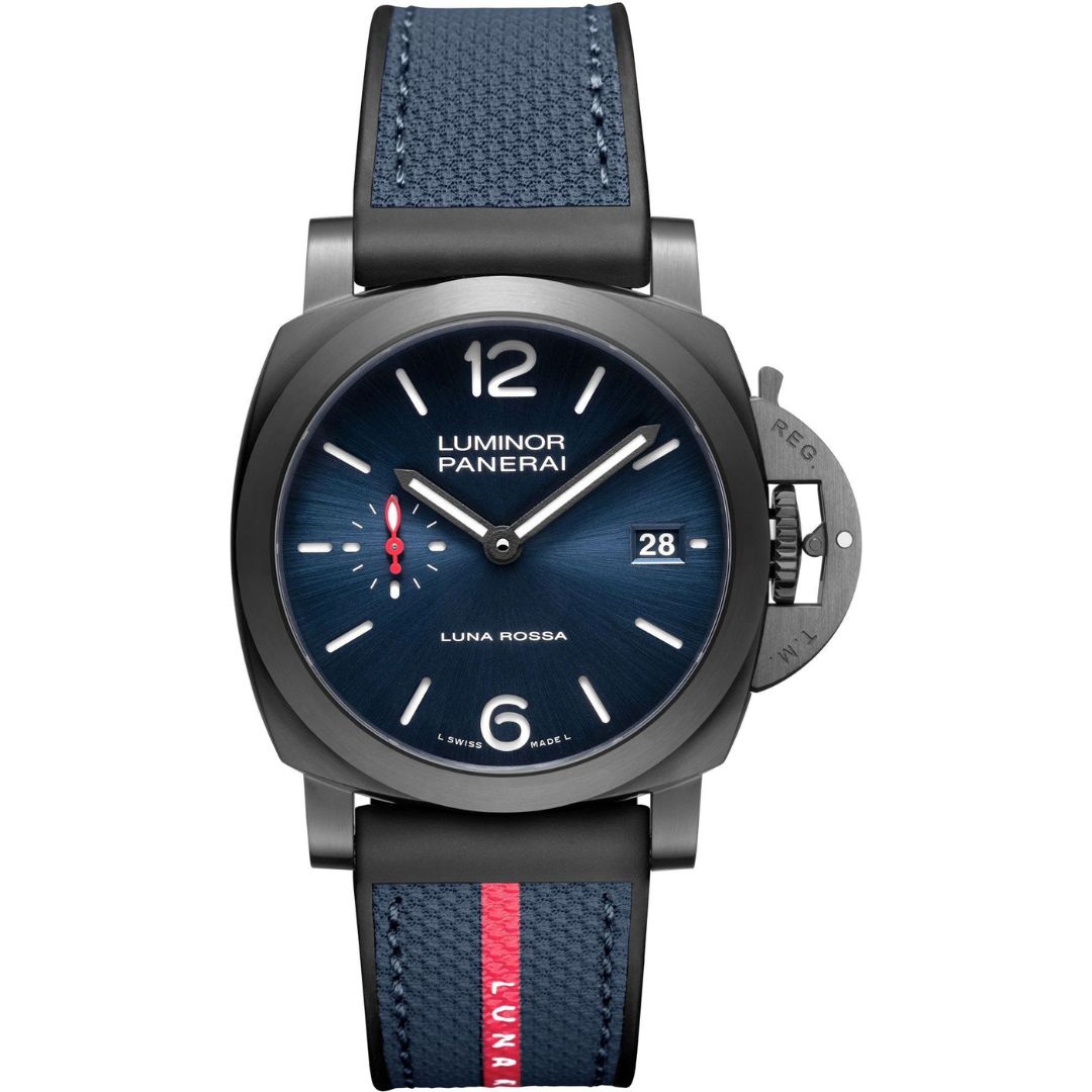 Panerai Luminor Quaranta Steel DLC Luna Rossa 40mm PAM01408