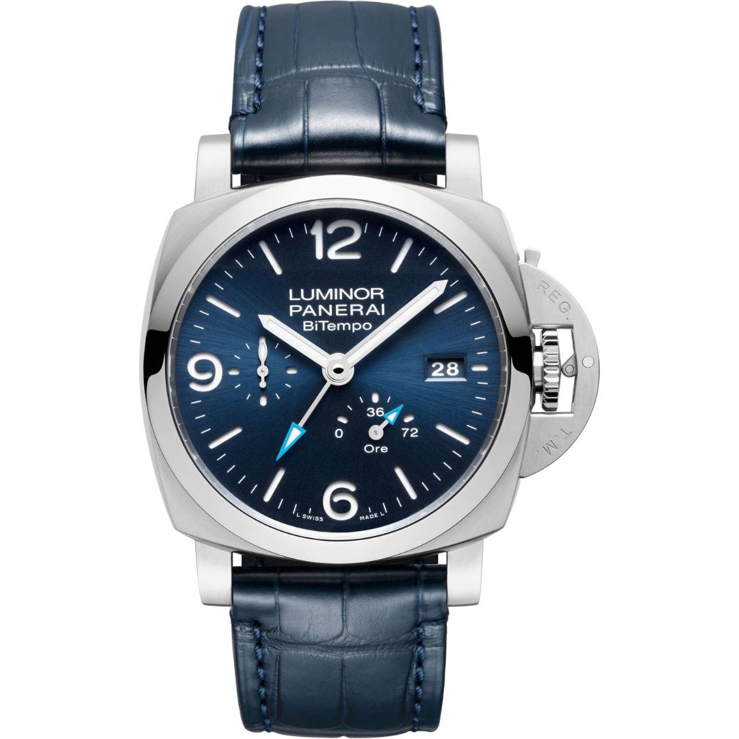 Panerai Luminor BiTempo Power Reserve PAM01361 Stainless Steel Blue Dial