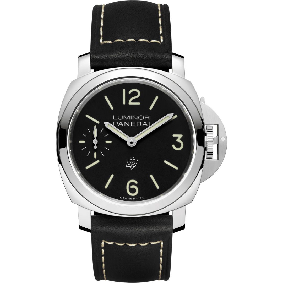 Panerai Luminor Logo PAM01084 Stainless Steel Black Dial
