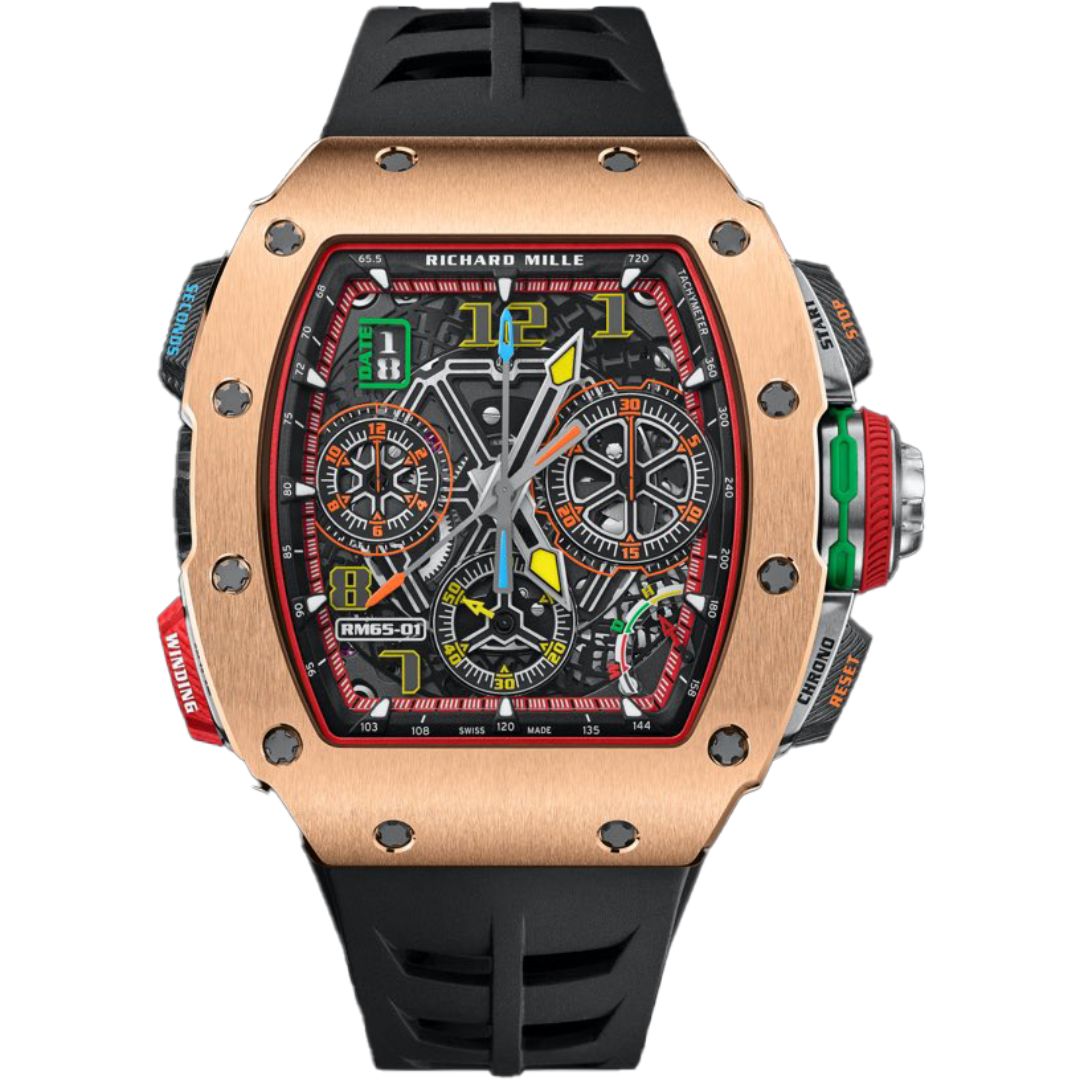 Richard Mille RM 65-01 RG Carbon TPT Skeleton Dial on Strap