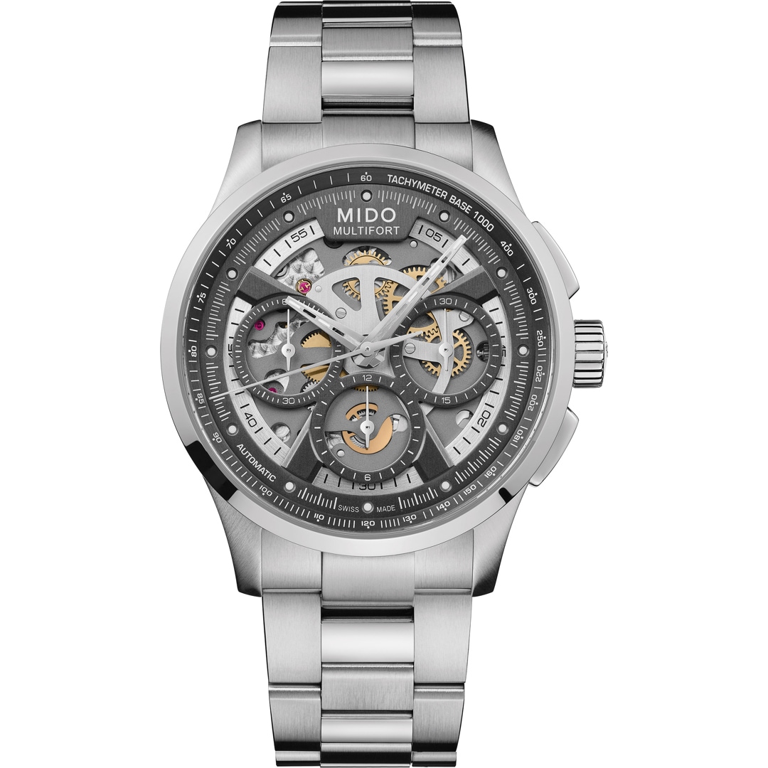Mido Multifort Skeleton Chronograph 43mm M0386621106000
