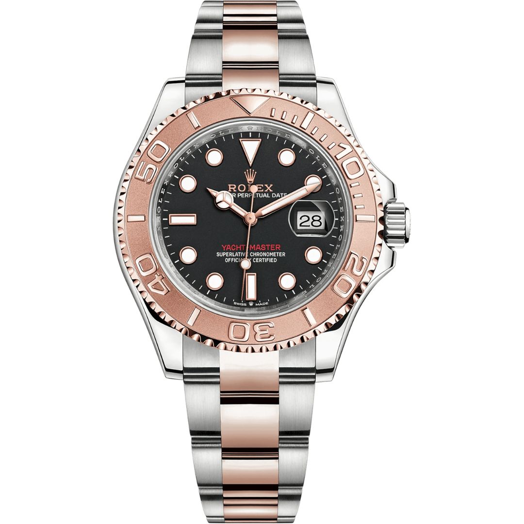 Rolex Yacht-Master 40mm 126621-0002 Stainless Steel Rose Gold Black Dial