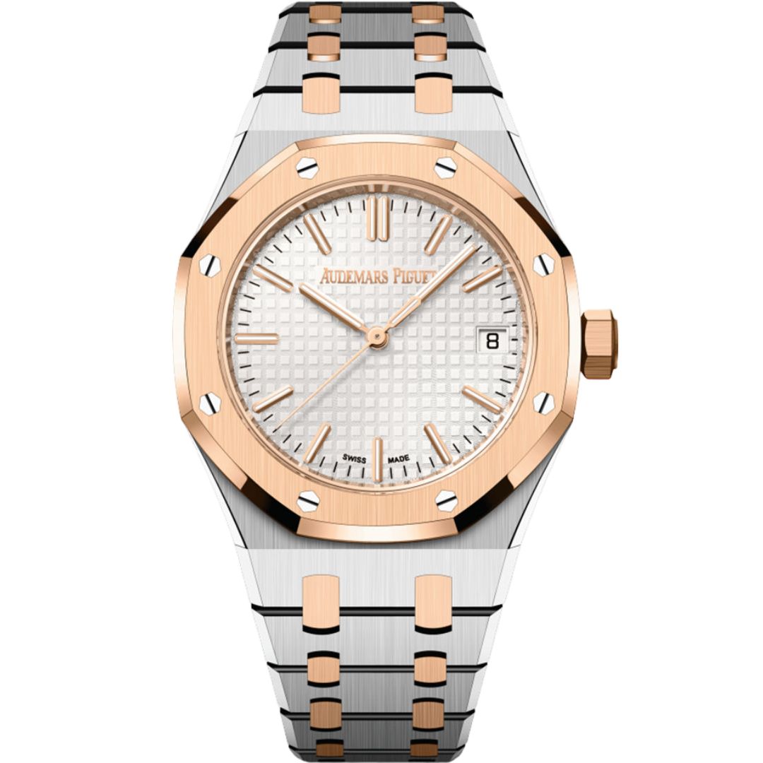 Audemars Piguet Royal Oak Selfwinding 37mm 15550SR.OO.1356SR.02 Stainless Steel Rose Gold Silver Dial