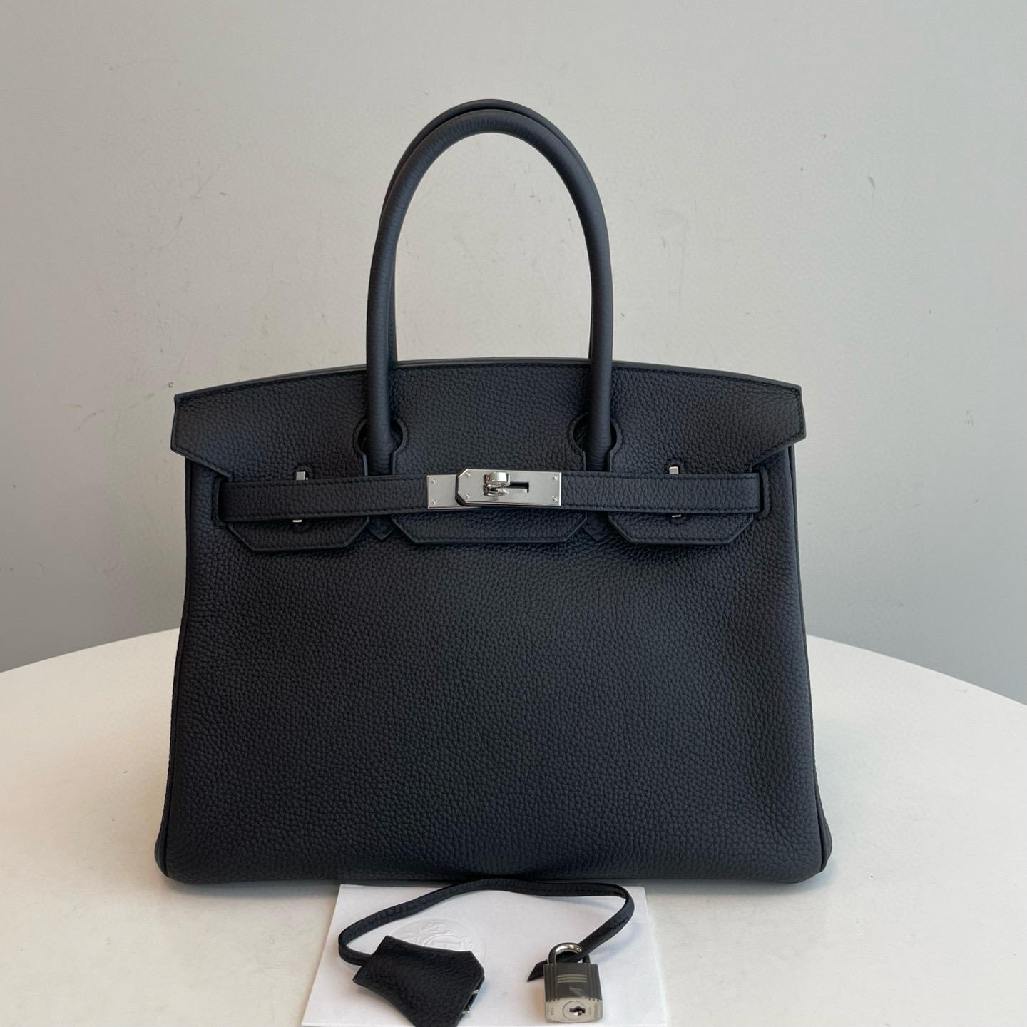Birkin 30 Black Togo Leather Sliver Hardware