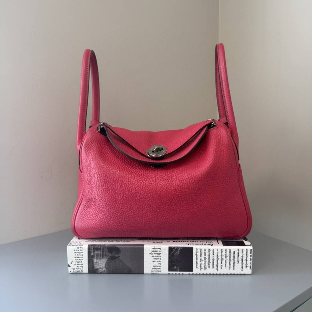 Hermès Lindy 26 Rose, Palladium Hardware