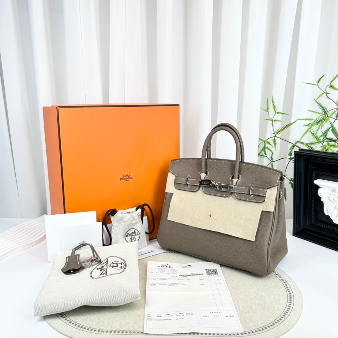 Hermes Togo Birkin 25 Etoupe