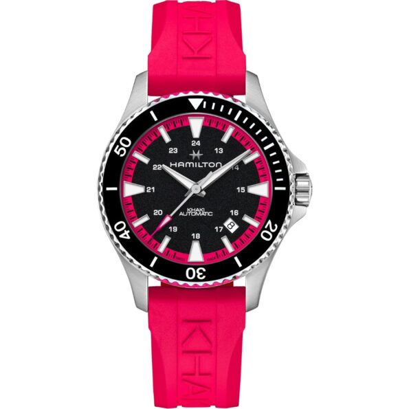 Hamilton Khaki Navy Scuba Auto H82395330 Stainless Steel Black Dial