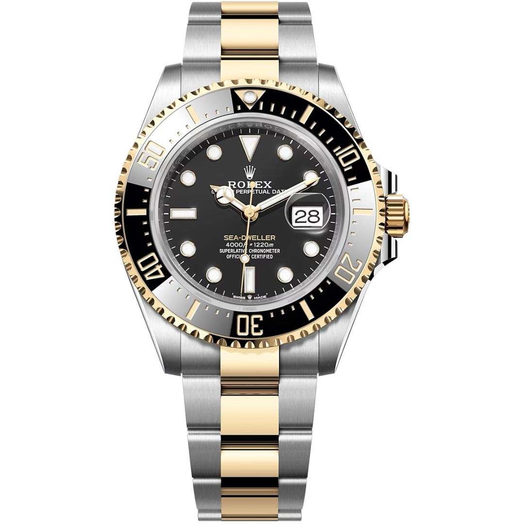Rolex Sea-Dweller 126603-0001 Stainless Steel Yellow Gold Black Dial